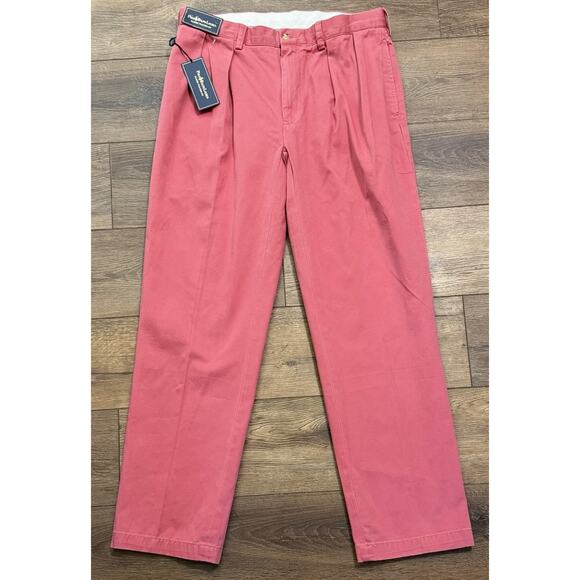 Polo Ralph Lauren Men's Salmon Classic Pleated Fit Pants Size 34 X 32 NWT $85 - Picture 1 of 2